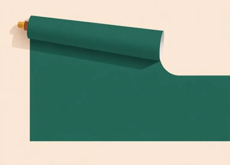 Pose de papier peint, rouleau et brosse à maroufler
